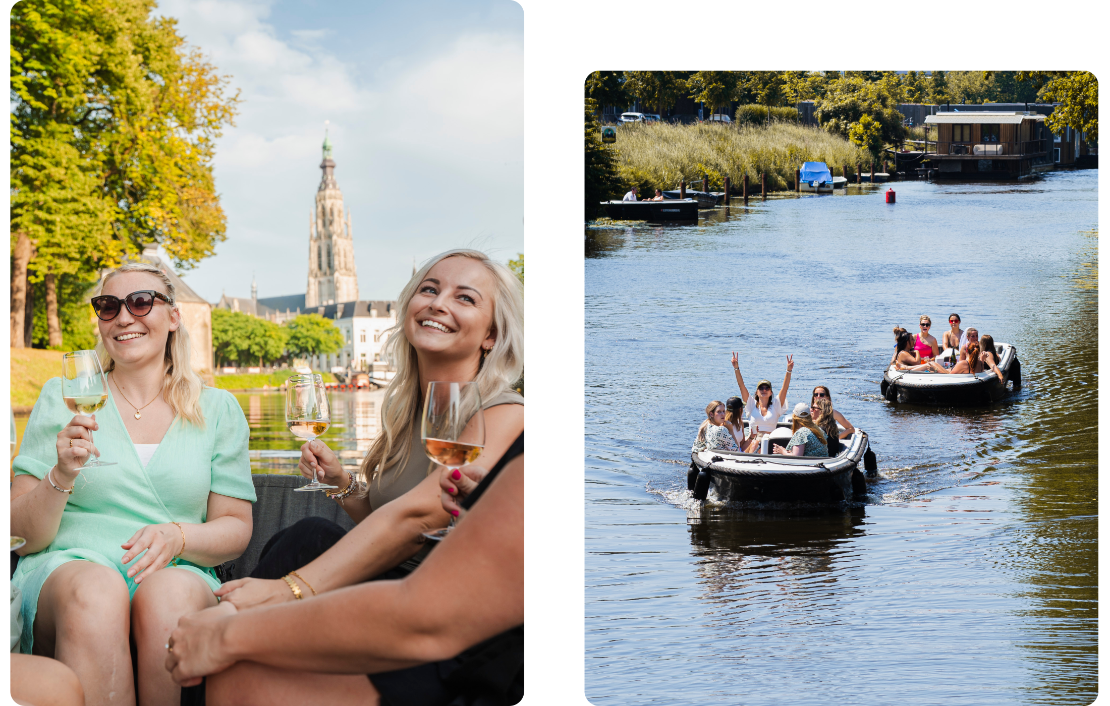 Bootje varen in breda